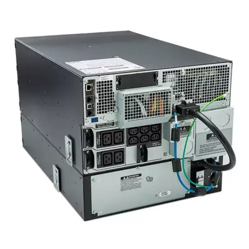 APC Smart-UPS On-Line SRT8KRMXLI - 8kW/VA, 6x C13 + 4x C19 + Hardwire 1-fázový výstup, rackmontáž, integrované NMC