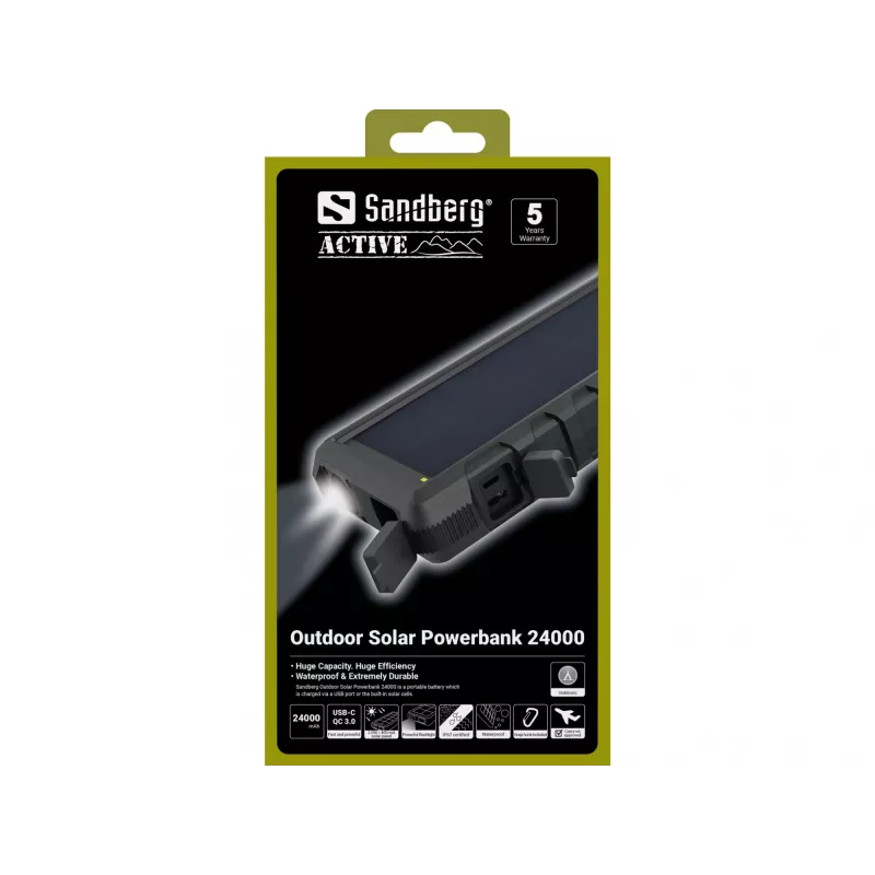 Powerbanka Sandberg Outdoor Solar Powerbank 24000