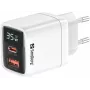 Nabíjačka Sandberg 2in1 1xUSB-C 1xUSB 35W interiérová AC univerzálna