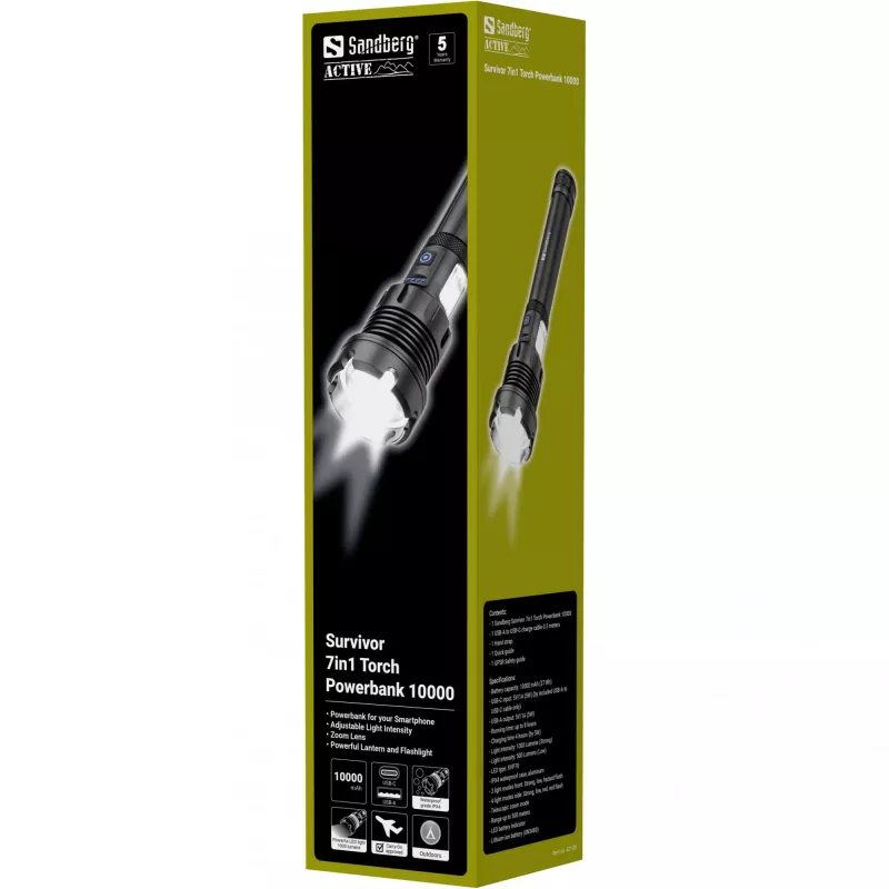 Sandberg Survivor 7in1 baterka powerbanka 10000