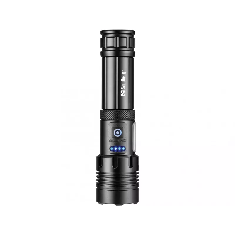 Sandberg Survivor 7in1 Torch Powerbank 5000, ručná baterka, čierna, hliník, LED, 2 lampy, 200 lm