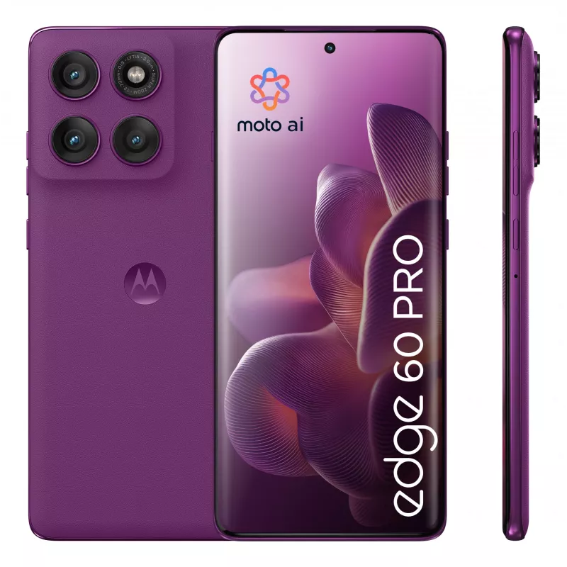 Motorola edge 60 pro 16,9 cm (6,67 inch) Dual SIM Android 15 5G USB Type-C 12 GB 512 GB 6000 mAh fialová