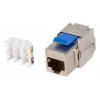 Keystone modul Lanberg KSF6-4000, plochý RJ-45 konektor, modro-strieborný