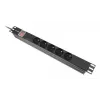 PDU Lanberg PDU-05E-0200-BK 5 AC zásuviek 1U čierny