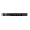 PDU Lanberg PDU-05E-0200-BK 5 AC zásuviek 1U čierny