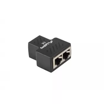 Káblový rozbočovač Lanberg ADS-RJ45-2RJ45-OS čierny