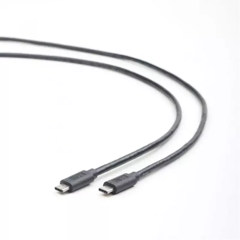 USB-C na USB-C kábel Gembird CCP-USB3.1-CMCM-1M — 1 m, USB 3.2 Gen 1, čierny