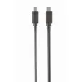 USB-C na USB-C kábel Gembird CCP-USB3.1-CMCM-1M — 1 m, USB 3.2 Gen 1, čierny