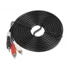 Audio kábel LANBERG 3,5 mm na 2×Cinch konektor samec, 5 m, čierny