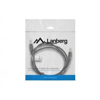 Audio kábel LANBERG 3,5 mm konektor samec–samec 1,2 m čierny