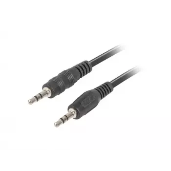 Audio kábel LANBERG 3,5 mm konektor samec–samec 1,2 m čierny