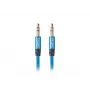 Audio kábel LANBERG 3,5 mm konektor samec na 3,5 mm konektor samec, 2 m, modrý