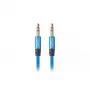 Audio kábel Lanberg CA-MJMJ-10CU-0030-BL 3 m 3,5 mm konektor samec-samec modrý