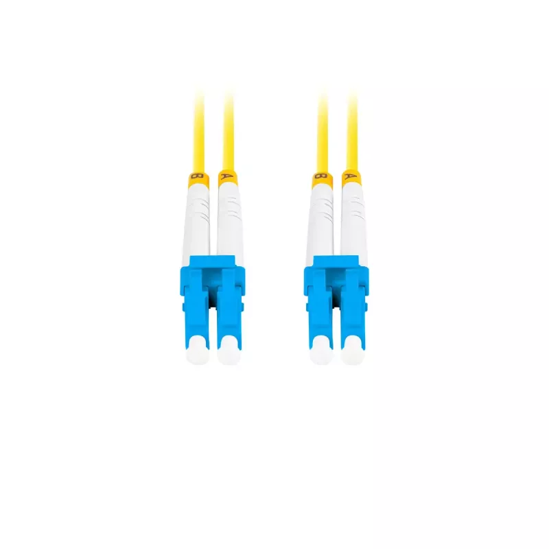 Optický kábel LANBERG FO-LULU-SD11-0020-YE, 2 m, G.657.A1, LC–LC, žltý