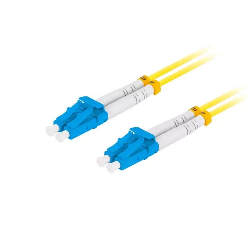 Optický kábel LANBERG FO-LULU-SD11-0020-YE, 2 m, G.657.A1, LC–LC, žltý