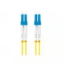 Optický kábel LANBERG FO-LULU-SD11-0020-YE, 2 m, G.657.A1, LC–LC, žltý