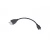 USB 2.0 kábel LANBERG OEM-0006 — USB A na Micro-USB B, 0,15 m, čierny