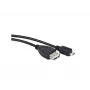 USB 2.0 kábel LANBERG OEM-0006 — USB A na Micro-USB B, 0,15 m, čierny