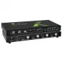 Techly 4x1 USB HDMI 4Kx2K IDATA KVM-HDMI4U KVM switch čierny