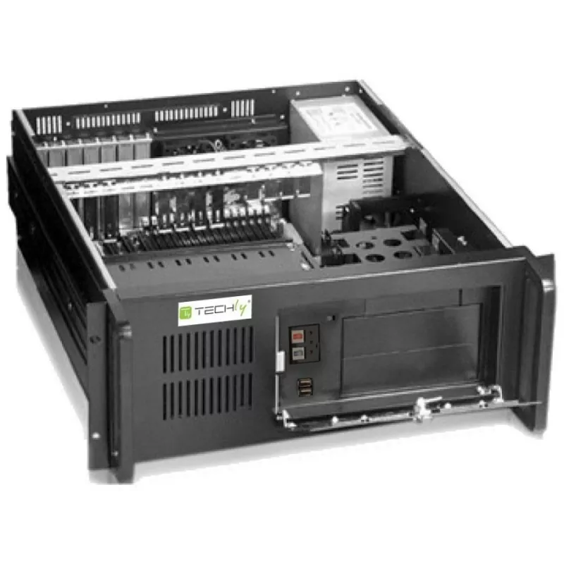 Techly Industrial 4U racková počítačová skriňa I-CASE MP-P4HX-BLK2