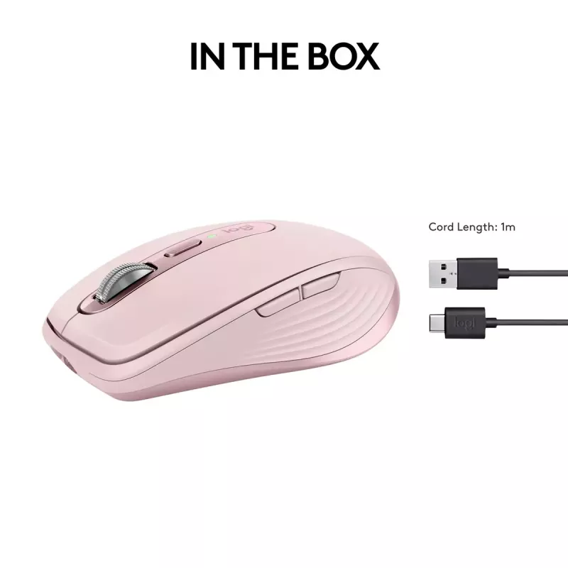Myš Logitech MX 3S ružová USB optická