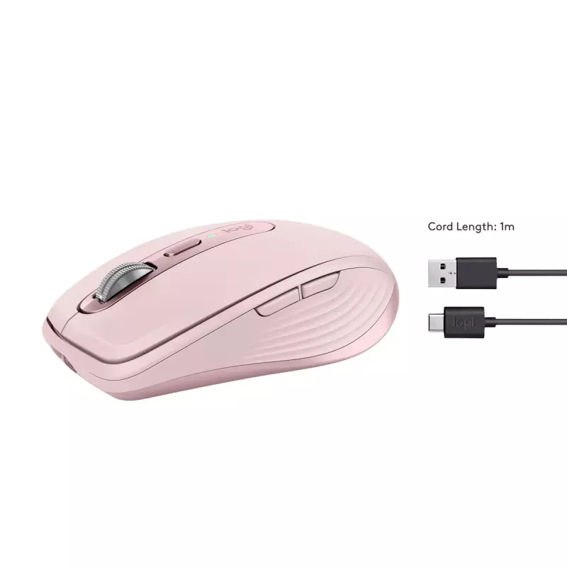 Myš Logitech MX 3S ružová USB optická