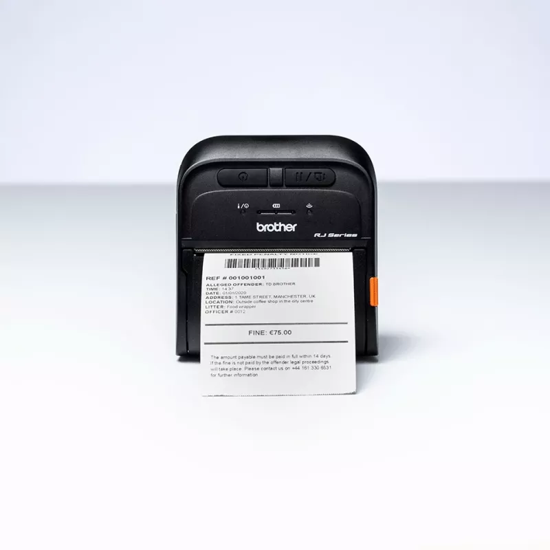 Brother RJ-3055WB tlačiareň etikiet 203 x 203 DPI 101,6 mm/s káblová & bezdrôtová Wi-Fi Bluetooth
