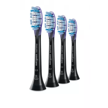 Philips Premium Gum Care HX9054/88 náhradné hlavice, 4 ks v balení, 4 ks, čierne, 3 mesiace, mäkké, 62000 pohybov za minútu, Philips