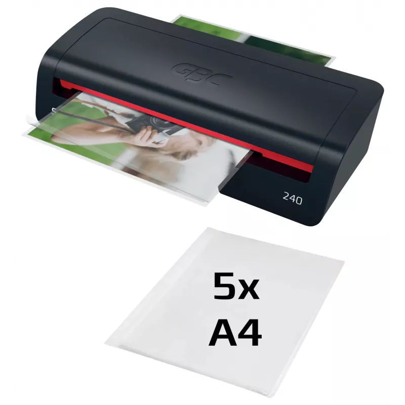 GBC 240 Home Office A4 laminovačka, 24 cm, teplá laminovačka, 2 min., 400 mm/min, 0,5 mm, A4