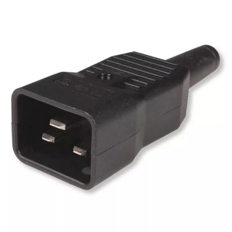Techly 023776 19-palcová 1U rack PDU, 12x C13, zástrčka C20, vypínač, 2 m, čierna
