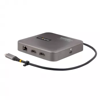 StarTech.com USB-C dokovacia stanica, Dual 4K 60Hz HDMI, kompatibilná s Macbook Pro (M1/M2/M3/M4) a Windows, USB-A/USB-C 10Gbps hub, 100W Power Delivery, GbE, SD, 56cm kábel