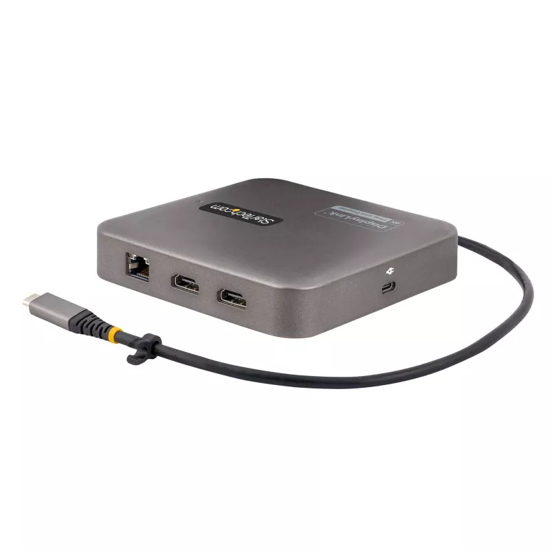 StarTech.com USB-C dokovacia stanica, Dual 4K 60Hz HDMI, kompatibilná s Macbook Pro (M1/M2/M3/M4) a Windows, USB-A/USB-C 10Gbps hub, 100W Power Delivery, GbE, SD, 56cm kábel