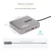 StarTech.com USB-C dokovacia stanica, Dual 4K 60Hz HDMI, kompatibilná s Macbook Pro (M1/M2/M3/M4) a Windows, USB-A/USB-C 10Gbps hub, 100W Power Delivery, GbE, SD, 56cm kábel