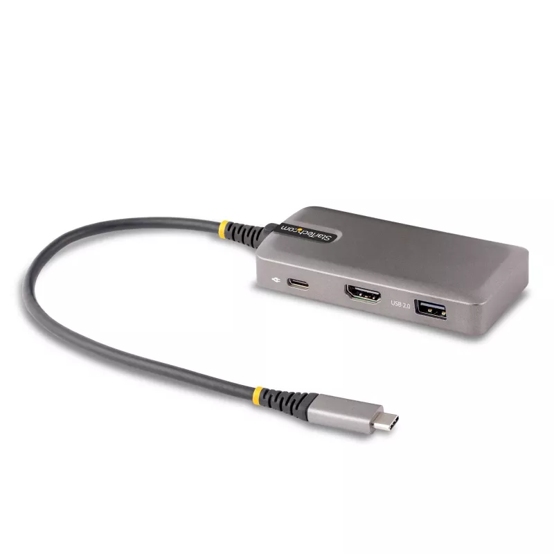 StarTech.com USB-C multiport adaptér - 4K 60Hz HDMI s HDR - 3-portový USB hub - 100W Power Delivery priechodný - Works With Chromebook certifikovaný - Windows/macOS/iPadOS/Android™