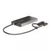 StarTech.com USB-C na Dual-HDMI adaptér – USB-C alebo A na 2x HDMI – 4K 60Hz – 100W Power Delivery Pass-Through – 30 cm (1ft) integrovaný kábel – USB-na-HDMI multi-monitor konvertor pre notebook – TAA
