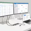 StarTech.com USB-C na Dual-HDMI adaptér – USB-C alebo A na 2x HDMI – 4K 60Hz – 100W Power Delivery Pass-Through – 30 cm (1ft) integrovaný kábel – USB-na-HDMI multi-monitor konvertor pre notebook – TAA