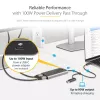 StarTech.com USB-C na Dual-HDMI adaptér – USB-C alebo A na 2x HDMI – 4K 60Hz – 100W Power Delivery Pass-Through – 30 cm (1ft) integrovaný kábel – USB-na-HDMI multi-monitor konvertor pre notebook – TAA