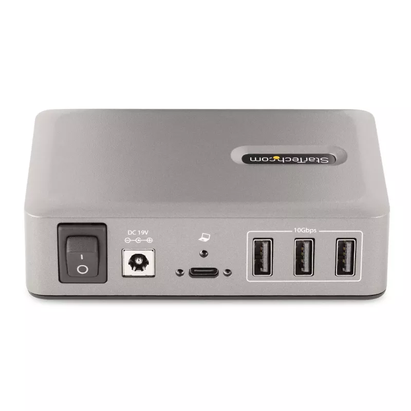 StarTech.com 10-portový USB-C hub - 8x USB-A/2x USB-C - Self-Powered s 65W napájacím zdrojom - USB 3.1 10Gbps - Desktop/Notebook USB hub s USB-IF certifikovaným 3ft uzamykacím káblom, USB C hub