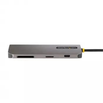StarTech.com USB-C multiport adaptér – 4K 60Hz HDMI video, 3-portový 5Gbit/s USB-A hub, 100W USB Power Delivery priechodný/GbE/SD/MicroSD, 30cm kábel, prenosná dokovacia stanica pre notebook