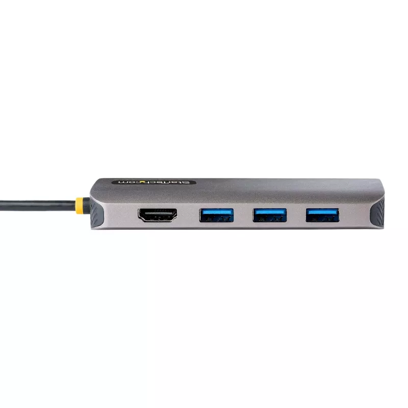 StarTech.com USB-C multiport adaptér – 4K 60Hz HDMI video, 3-portový 5Gbit/s USB-A hub, 100W USB Power Delivery priechodný/GbE/SD/MicroSD, 30cm kábel, prenosná dokovacia stanica pre notebook