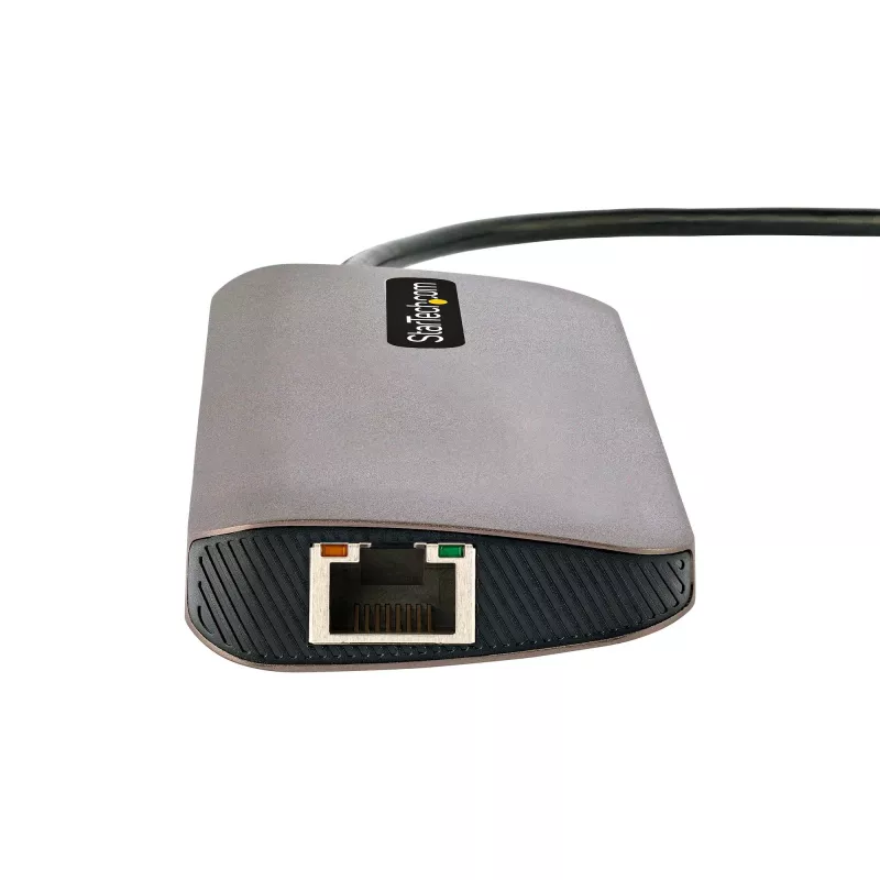 StarTech.com USB-C multiport adaptér – 4K 60Hz HDMI video, 3-portový 5Gbit/s USB-A hub, 100W USB Power Delivery priechodný/GbE/SD/MicroSD, 30cm kábel, prenosná dokovacia stanica pre notebook