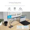 StarTech.com USB-C multiport adaptér – 4K 60Hz HDMI video, 3-portový 5Gbit/s USB-A hub, 100W USB Power Delivery priechodný/GbE/SD/MicroSD, 30cm kábel, prenosná dokovacia stanica pre notebook