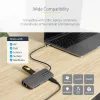 StarTech.com USB-C multiport adaptér – 4K 60Hz HDMI video, 3-portový 5Gbit/s USB-A hub, 100W USB Power Delivery priechodný/GbE/SD/MicroSD, 30cm kábel, prenosná dokovacia stanica pre notebook