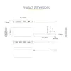 StarTech.com USB-C multiport adaptér – 4K 60Hz HDMI video, 3-portový 5Gbit/s USB-A hub, 100W USB Power Delivery priechodný/GbE/SD/MicroSD, 30cm kábel, prenosná dokovacia stanica pre notebook
