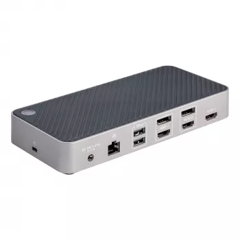 StarTech.com USB-C Triple Monitor dokovacia stanica - HDMI/DP Triple 4k USB-C dock - 5x USB hub - GbE - 100W PD - univerzálna multi monitor dokovacia stanica - Thunderbolt 3/4 kompatibilná