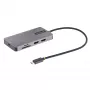 StarTech.com USB-C multiport adaptér, Dual-HDMI video, 4K 60Hz, 2x 5 Gbit/s USB-A hub, 100 W Power Delivery Pass-Through/GbE/SD/MicroSD, 30 cm kábel, Travel Dock, dokovacia stanica pre notebook