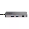 StarTech.com USB-C multiport adaptér, Dual-HDMI video, 4K 60Hz, 2x 5 Gbit/s USB-A hub, 100 W Power Delivery Pass-Through/GbE/SD/MicroSD, 30 cm kábel, Travel Dock, dokovacia stanica pre notebook