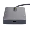 StarTech.com USB-C multiport adaptér, Dual-HDMI video, 4K 60Hz, 2x 5 Gbit/s USB-A hub, 100 W Power Delivery Pass-Through/GbE/SD/MicroSD, 30 cm kábel, Travel Dock, dokovacia stanica pre notebook