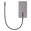 StarTech.com USB-C multiport adaptér, Dual-HDMI video, 4K 60Hz, 2x 5 Gbit/s USB-A hub, 100 W Power Delivery Pass-Through/GbE/SD/MicroSD, 30 cm kábel, Travel Dock, dokovacia stanica pre notebook