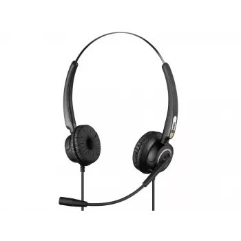 Sandberg USB Office Headset Pro Stereo, káblový, kancelária/call centrum, 20 - 20000 Hz, 115 g, headset, čierny